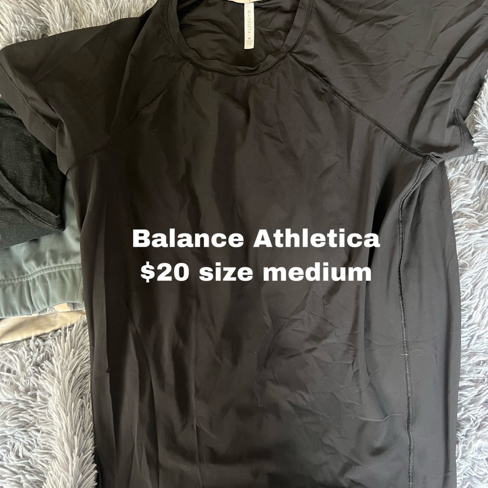 Balance athletica black tee